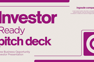 create investor ready pitch deck cosmetic brand deck seed funding strategy deck