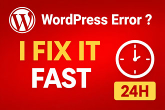 fix wordpress errors, critical bugs or website down fast