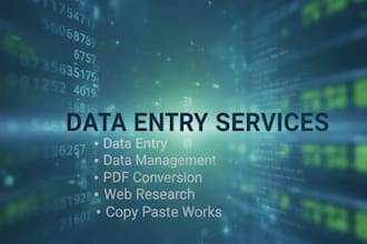 do data entry and data management services