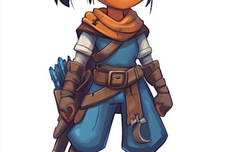 create 2d game character or 2d game character animation