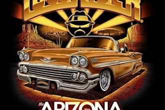 do summer racing classic car logo and t shirt design
