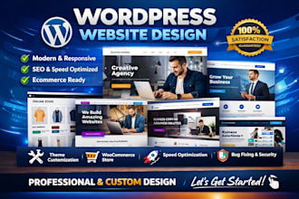 design and develop a professional wordpress website