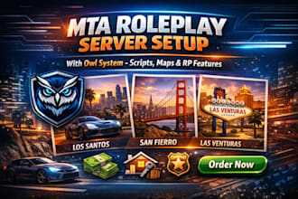 create a full mta roleplay server using owl system