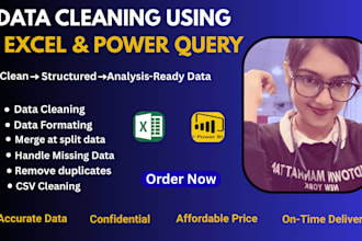 clean, organize and prepare your excel data professionally