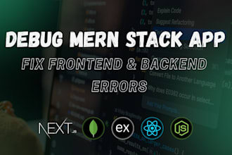 debug mern stack app and fix frontend backend issues
