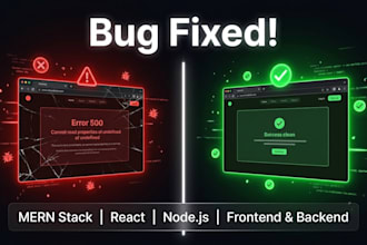 debug mern stack app and fix frontend backend issues