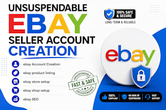 create an approved ebay seller account, unsuspendable ebay store creation