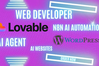wordpress website ai agent n8n ai automation lovable to wordpress ai website