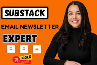 setup substack newsletter design, substack account setup and substack promotion