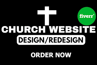 build church ministry podcast charity wordpress website flyer design