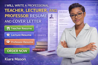 write teacher resume, lecturer, and professor resume and cover letter