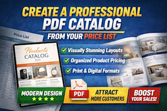 create a professional PDF catalog from your price list