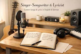 be your female singer songwriter lyrics writer in german and english