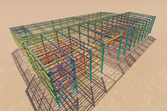 do structural analysis and steel design for warehouse, garage, and shed