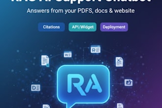 build a rag ai chatbot with your documents for customer support