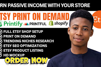setup etsy print on demand, etsy pod, print on demand, printify, gelato, etsy
