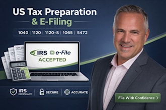 efile and prepare US tax returns form 1040 1120 1065 1120s 5472