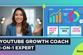 be your skilled youtube consultant live on video call