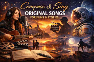 compose and sing original songs for films and stories