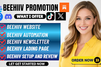 setup beehiiv website, beehiiv newsletter promotion, ai newsletter design