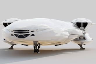 create 3d spaceship, 3d starship, drone, 3d aircraft model, for your projects
