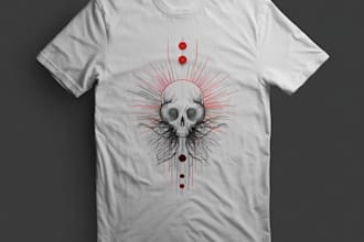 create custom streetwear t shirt design and graphic design