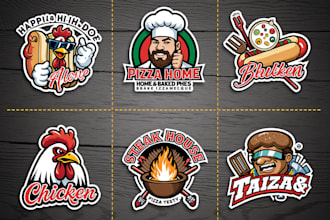 design a professional BBQ, grill, and restaurant logo