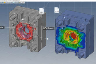 design plastic injection molds with dfm and moldflow analysis stl,step files