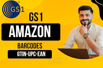 provide gs1 compatible barcodes for amazon USA, UK, eu, ca and au