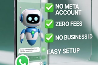 create a whatsapp bot without a meta account, business registration or meta fees