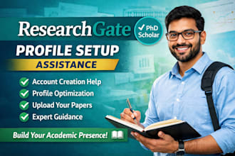create a researchgate account professionally