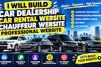 car dealership car rental website chauffeur website professional website