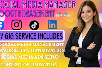 be your social media manager social media marketing manager social media post