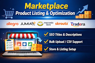 list product allegro jumia mercado libre skroutz tradera amazon product listing