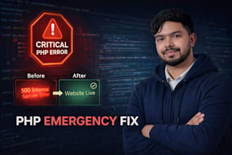l fix php errors, bugs, and wordpress critical issues