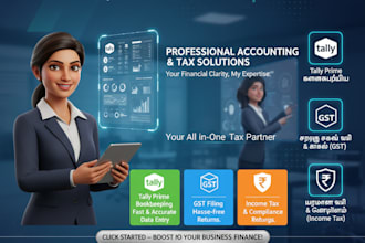 provide expert tally prime bookkeeping, gst and income tax