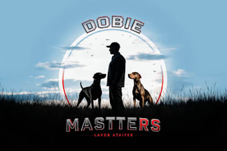 custom dog training logo design unique and professional