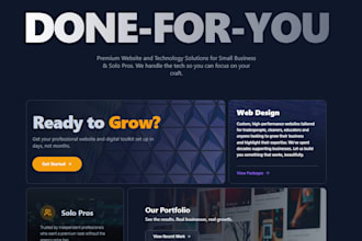 develop a high conversion business website designed for lead generation