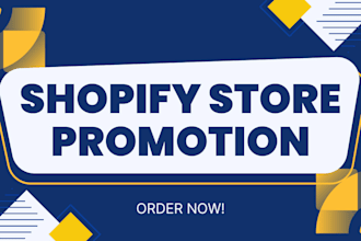 do shopify store promotion to increase traffic and sales