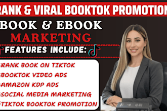 rank viral booktok promotion tiktok ebook marketing amazon kdp book promotion