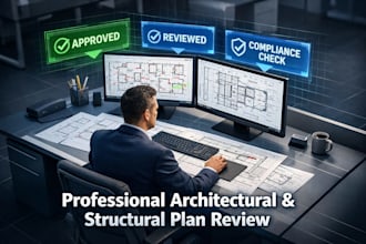 review architectural, structural plans and deliver a professional report