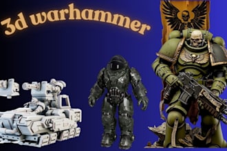 print and paint 3d miniature warhammer 40k dnd anime tabletop resin for printing
