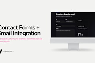 add a contact form with email integration to your website