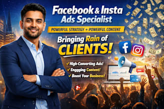 run facebook instagram ads for brands with powerfull strategy and content