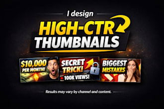 professionally design your youtube thumnail