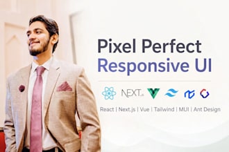 build pixel perfect responsive UI web design