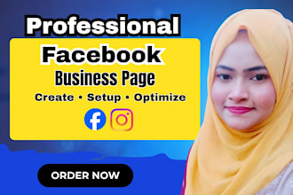 professional facebook page create  setup and optimize