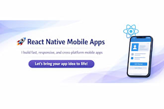 react native typescript full app development and delivery