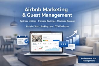 manage airbnb marketing, ota listings, and guest communication professionally