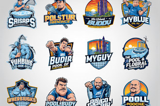 design a unique and professional swimming pool logo for your business